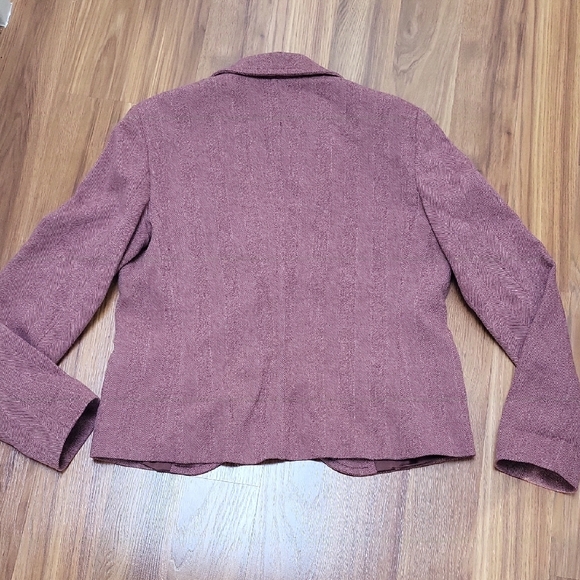 Max & Co. Mauve Blazer with Ruffle Pockets - Picture 9 of 13
